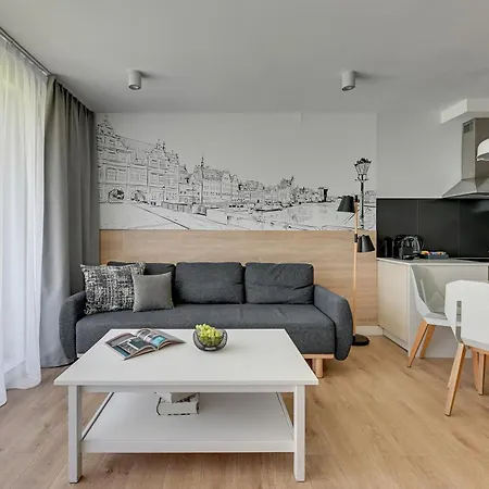 Waterlane Riverside - Spa, Pool, Gym & Parking By Downtown Gdansk