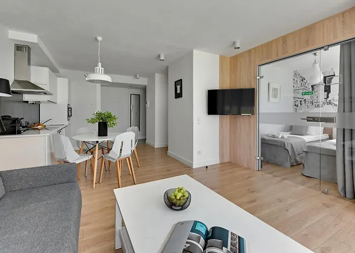 Lägenhetshotell Waterlane Riverside - Spa, Pool, Gym & Parking By Downtown Gdańsk